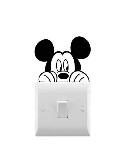 Hatcherabilia Mickey Mouse Inspired Novelty Light Switch Sticker Wall Decal