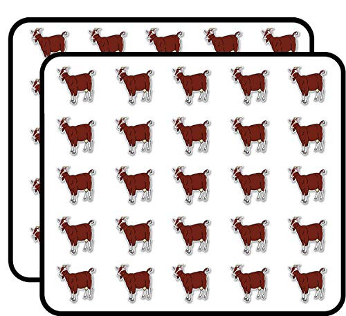 Goat Sticker for Scrapbooking, Calendars, Arts, Kids DIY Crafts, Album, Bullet Journals 50 Pack Goat Sticker for Scrapbooking, Calendars, Arts, Kids DIY Crafts, Album, Bullet Journals 50 Pack