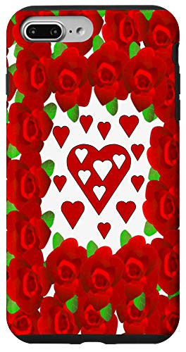 iPhone 7 Plus/8 Plus Botanical Rose Flower Garden Women and Girls Gift Case