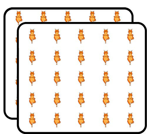 Yoga Cat Sticker for Scrapbooking, Calendars, Arts, Kids DIY Crafts, Album, Bullet Journals 50 Pack