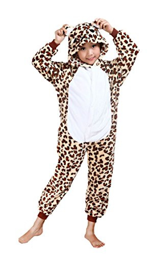 Cliont Kids Animal Onesie Cheetah Pyjamas Christmas Child Sleepwear Costume Anime Cosplay