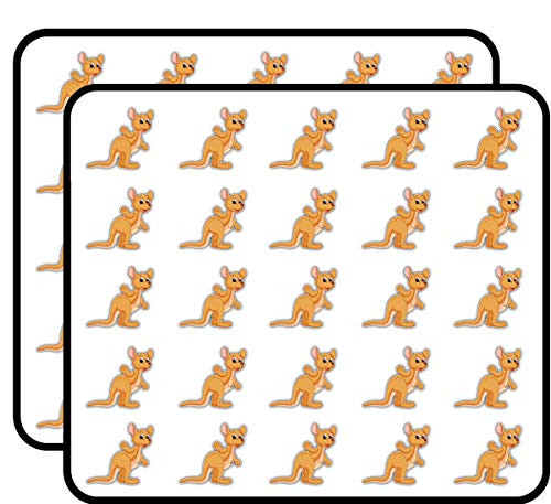 Cute Kangaroo Cartoon Sticker for Scrapbooking, Calendars, Arts, Kids DIY Crafts, Album, Bullet Journals 50 Pack