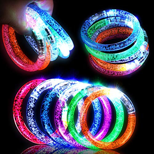 24 Pack Glow Sticks Bracelet Glow in The Dark, 6 Color LED Bracelets Party Supplies for Kids and Adults Led Glow Party Accessories Light Up Toys Bulk 24 Pack Glow Sticks Bracelet Glow in The Dark, 6 Color LED Bracelets Party Supplies for Kids and Adults Led Glow Party Accessories Light Up Toys Bulk