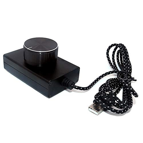 WINGONEER Lossless USB Volume Control Knob, Computer Speaker Audio Volume Controller Adjuster with One Key Mute Function Support Win7/8/10/XP/Mac/Vista Android