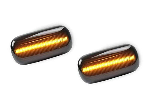 Smoke Lens Sequential Amber LED Side Marker Light 1 Pair for Audi A4 S4 B6 B7 A6 C5 TT A8