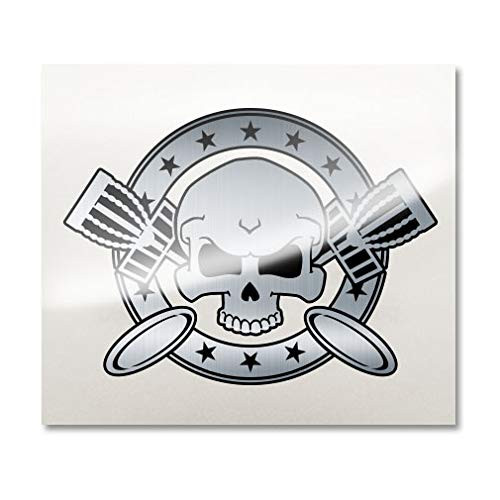 Disc Golf Skull Crossbones Disc Golfing Decal Sticker - CIR