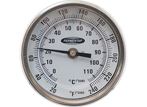 Homebrewers Outpost - MT512 Fermentap Thermometer (3in. Face x 2.5in. Probe)