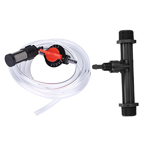 Jarchii Irrigation Fertilizer Injector, Fertilizer Injector, G3/4 Fertilizer Injector Plus Switch Plus Filter Plus Water Tube Garden Irrigation Device Kit for Drip Irrigation System