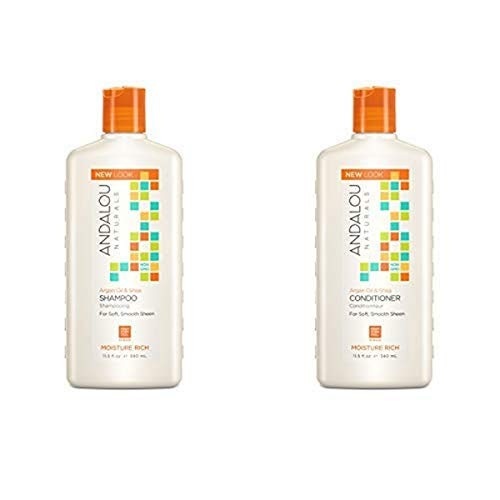 Andalou Naturals Argan Oil  and  Shea Moisture Rich Shampoo Plus Conditioner