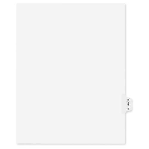 80108 Kleer-Fax 80000 Series Numerical Index Divider - Printed 8 - 10 Tab(s)/Set - 8.50" Divider Width x 11" Divider Length - Letter - 25 / Pack - White Divider