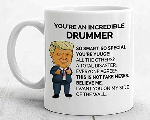 Trump Drummer Mug For Drummer Gifts For Drummer Coffee Mug Funny Donald Drummer