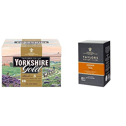 Taylors of Harrogate Yorkshire Gold, 160 Teabags  and  Pure Assam, 50 Teabags