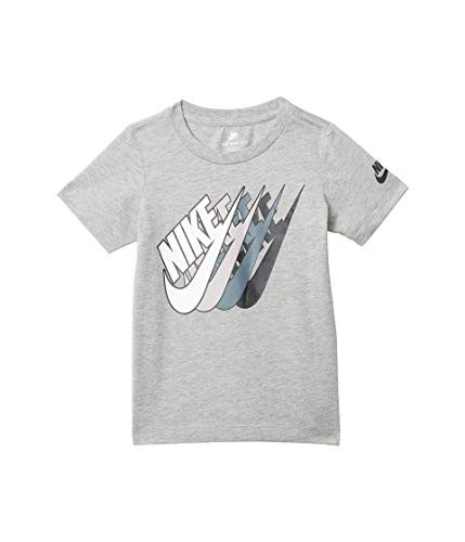 Nike Baby Boy's Sportswear Repeat Graphic T-Shirt (Toddler) Dark Grey Heather 4T Toddler