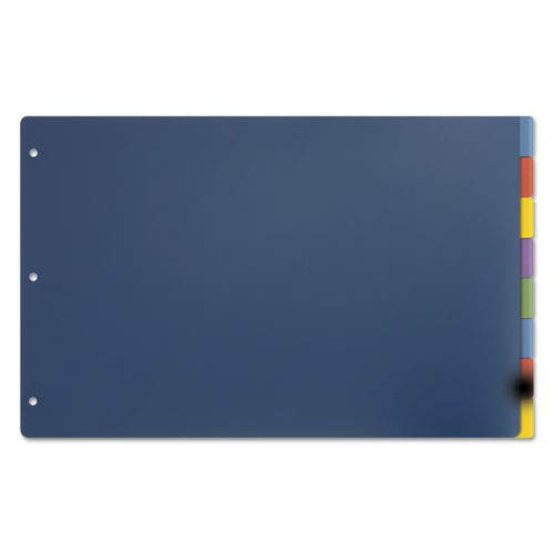 Cardinal Tabloid-Size Poly Index Divider, 8-Tab, Assorted Colors