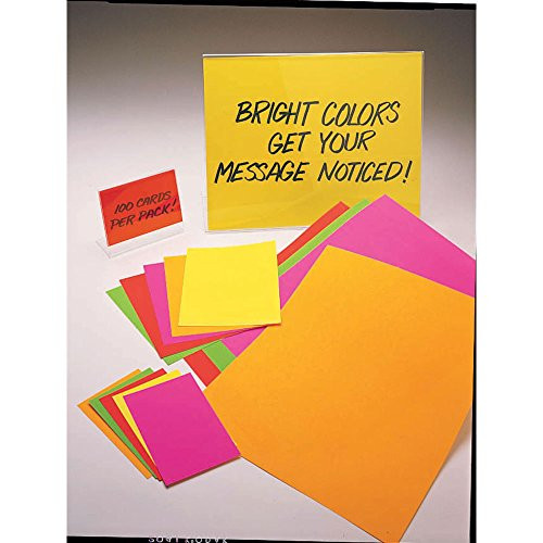 Ready Flow Fluorescent Green Poster Board - 7"L x 11"H