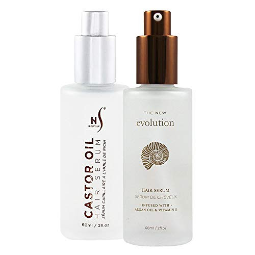 2 pack Herstyler Evolution Hair Serum and Castor Oil Hair Serum