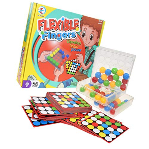 Kisangel 1 Ser of Finger Board Game Finger Rolling Ball Palm Treasure Puzzle Toys for Toddlers Flexible Finger Chessboard Finger Rolling Game Finger Board Game Family Interactive Games