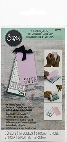 Sizzix 663532 Sidekick Sticky Grid 2.5"X4.75" 5/Pkg