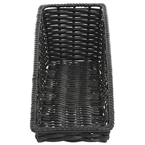 HUBERT Black Tapered Storage Basket - 7 1/2"L x 24"D x 1 1/2" to 7"H