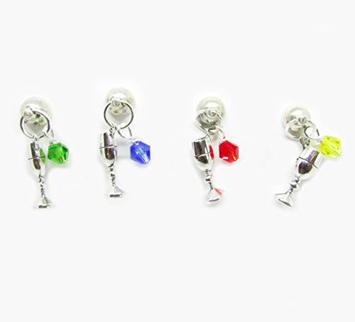 Magnetic Wine Glass Charm Set, Crystal Wine Charms for Glasses, Wine Party Favors, Wine Gifts for Wine Lovers Magnetic Wine Glass Charm Set, Crystal Wine Charms for Glasses, Wine Party Favors, Wine Gifts for Wine Lovers