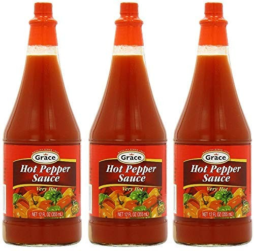 Grace Hot Pepper Sauce 12 FL oz (3 Pack) Grace Hot Pepper Sauce 12 FL oz (3 Pack)