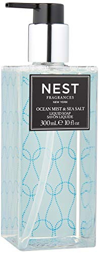 NEST Fragrances Scented Liquid Hand Soap- Ocean Mist  and  Sea Salt , 10 fl oz