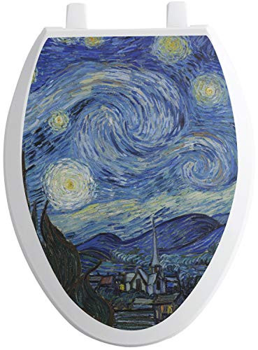RNK Shops The Starry Night (Van Gogh 1889) Toilet Seat Decal - Elongated