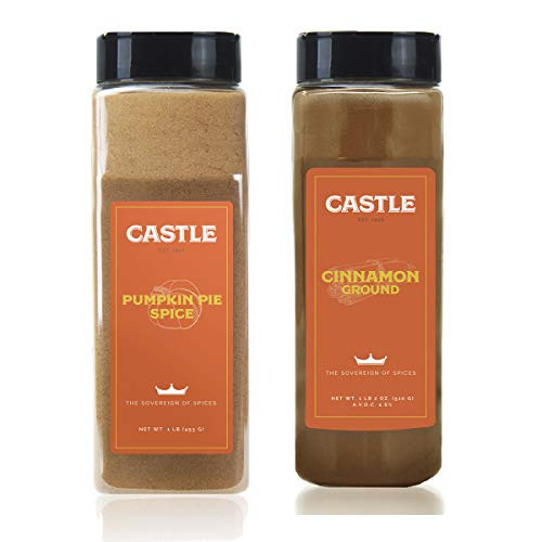 Castle Foods Pumpkin Pie Spice and Ground Cinnamon Bundle