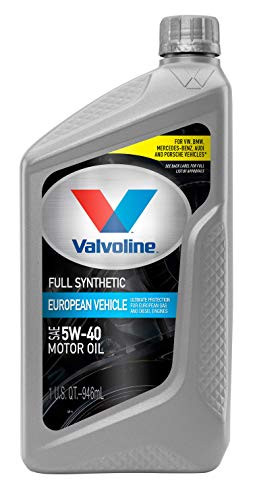 Valvoline European Vehicle Full Synthetic SAE 5W-40 Motor Oil 1 QT