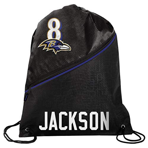FOCO - Baltimore Ravens High End Diagonal Drawstring Backpack Gym Bag - Lamar Jackson  8