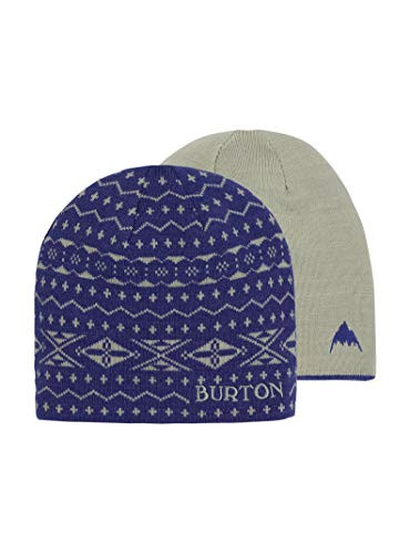 Burton Womens Belle Beanie, Royal Blue/Blue Flower, One Size