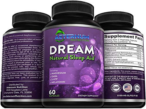 Nighttime Sleep Aid for Restful Deep Sleep, Wake-Up Refreshed, Relief from Insomnia, Anxiety and Stress - Improved Mood - Natural Sleeping Supplement for Adults - Non-Habit Forming 60 Capsules Nighttime Sleep Aid for Restful Deep Sleep, Wake-Up Refreshed, Relief from Insomnia, Anxiety and Stress - Improved Mood - Natural Sleeping Supplement for Adults - Non-Habit Forming 60 Capsules