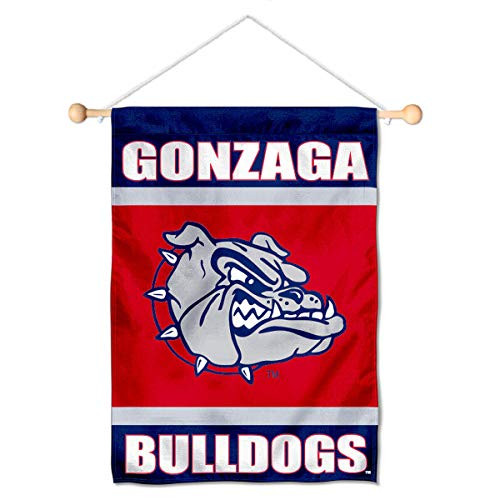 Gonzaga University Mini Small Banner and Banner Pole Bundle