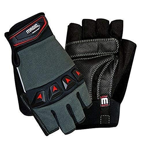 Magid Glove  and  Safety Fingerless Work Gloves, 9/L (3 Pair)