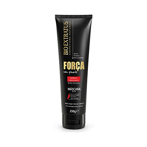 Linha Forca com Pimenta (Forca e Crescimento) Bio Extratus - Mascara 250 Gr - (Bio Extratus Pepper Strength (Strength And Growth) Collection - Mask Net 8.81 Oz)