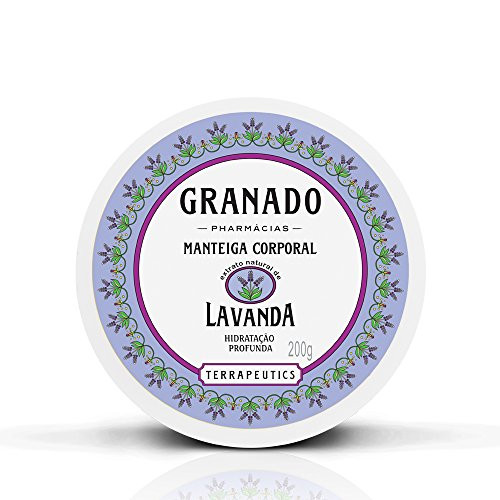 Linha Terrapeutics Granado - Manteiga Corporal Lavanda 200 Gr - (Granado Terrapeutics Collection - Lavender Body Butter Net 7.1 Oz)