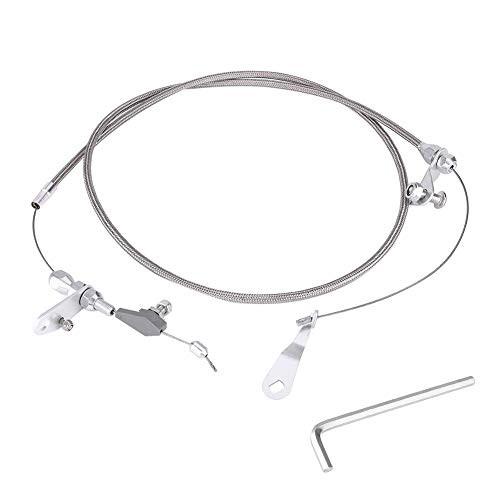 Dingln Kick Down Cable, for F-O-R-D C6 Stainless Steel Braided Kick Down Cable Transmission Detent Kickdown