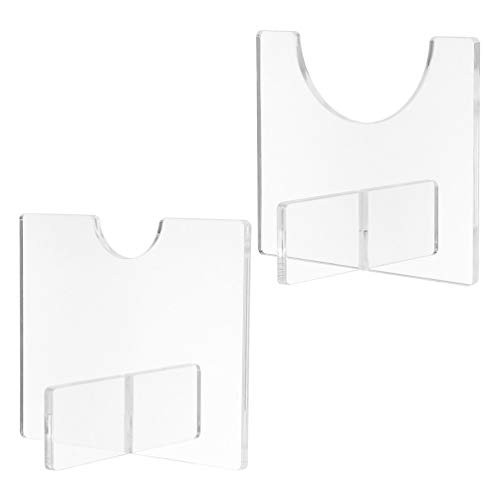 BESPORTBLE 2pcs Acrylic Softball Baseball Bracket Clear Baseball Bat Display Acrylic Baseball Bat Rack Display Shelf Holder Wall Mount