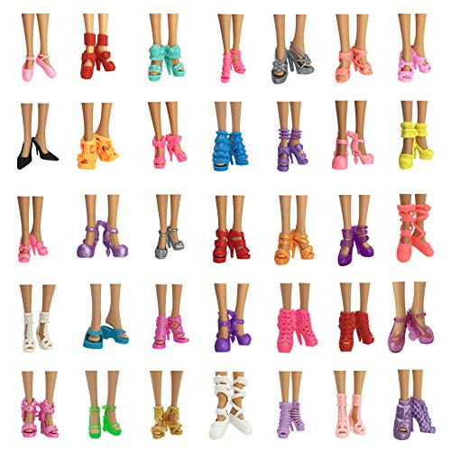 Nounita 10 Pairs Doll Shoes Accessories Compatible with 11.5 inch Doll Fashion High Heels Sandals Boots Shoes Pack Nounita 10 Pairs Doll Shoes Accessories Compatible with 11.5 inch Doll Fashion High Heels Sandals Boots Shoes Pack