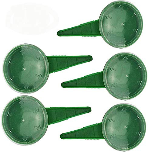 TinaWood 5 PCS Seed Dispenser Sower Seed Spreaders Planter Seeder Tool (Green x5)