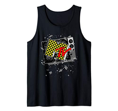 MTV Checker Board Breaking Tv Tank Top