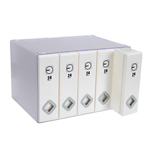 Fasmov 120 Discs Total CD/DVD Box Polypropylene Sleeve Disc Organizer