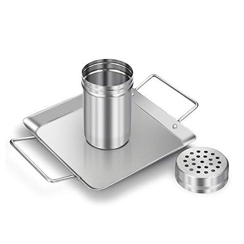 MMLUCK Beer Can Chicken Holder Stainless Steel Roaster Rack Includes Metal Canister and Drip Pan for Oven or Grill Smoker Dishwasher Safe MMLUCK Beer Can Chicken Holder Stainless Steel Roaster Rack Includes Metal Canister and Drip Pan for Oven or Grill Smoker Dishwasher Safe