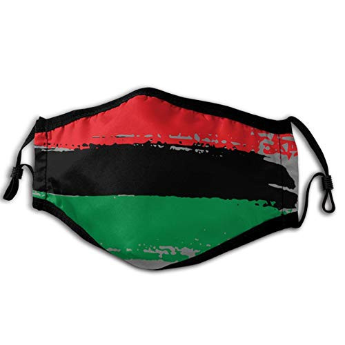 USA Black Power Pan-African Adult Cloth Face MaskDust Masks Reusable Balaclava for Outdoor Windproof