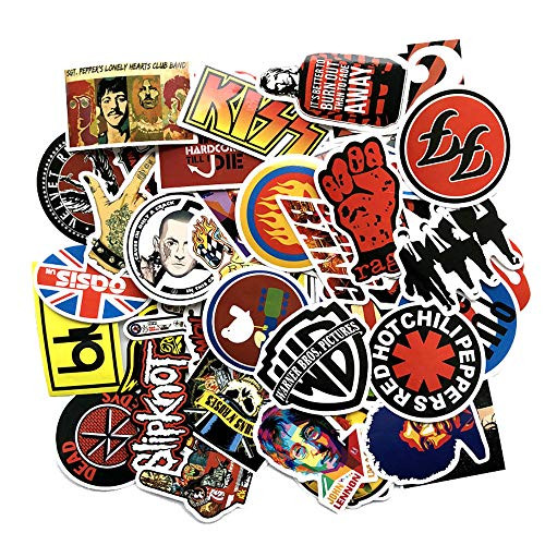 LIN LANG Laptop Stickers [52 pcs], Car Stickers Motorcycle Bicycle Luggage Decal Graffiti Patches Skateboard Stickers for Laptop - No-Duplicate Sticker Pack