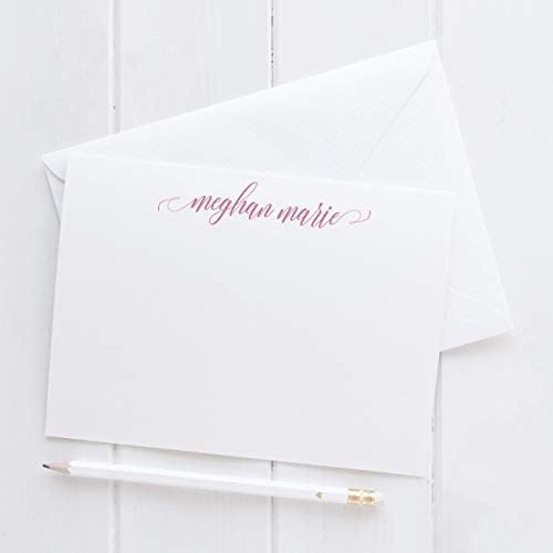 Personalized Note Cards and Envelopes Set for Women - Womens Stationary - Custom Stationery Set