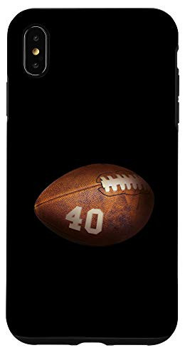 iPhone XS Max 40 Football Number Player Design  40 Case