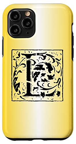 iPhone 11 Pro Letter L Initial Monogram Personalized Name Gifts Floral Case