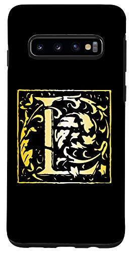 Galaxy S10 Letter L Initial Monogram Personalized Name Gifts Floral Case