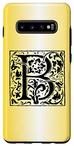Galaxy S10Plus Letter B Initial Monogram Personalized Name Gifts Floral Case